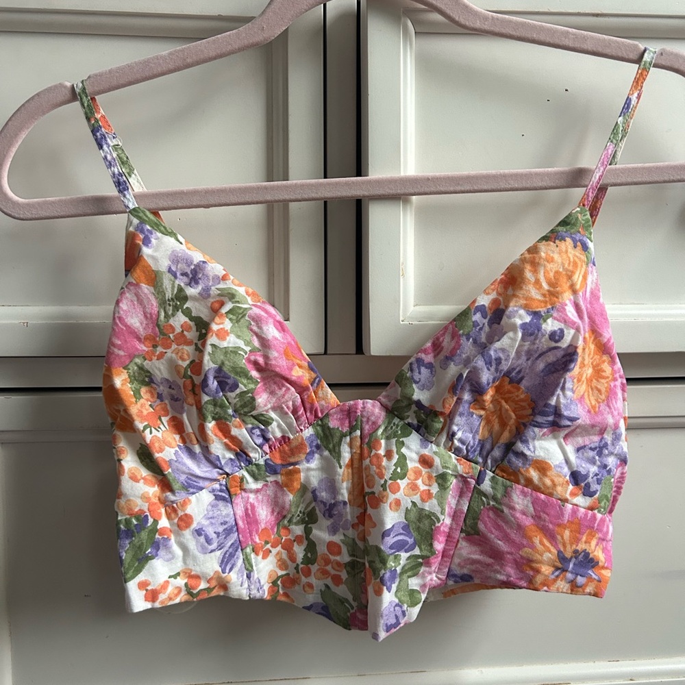 Princess polly floral crop top